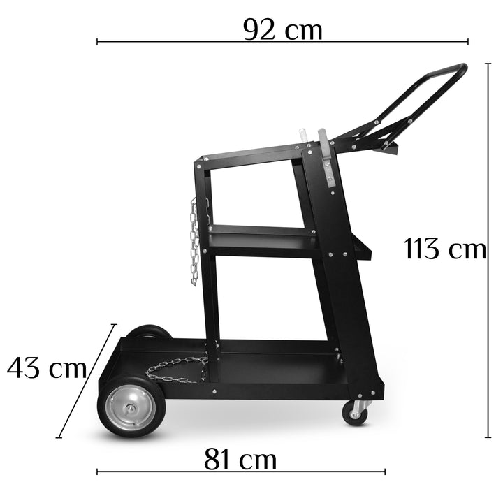 Carrello per saldatrice TIGMIG | Dimensioni