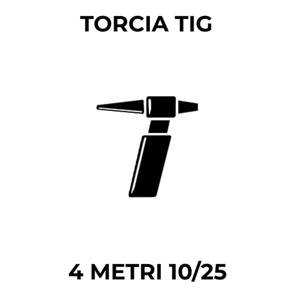 Torcia TIG 4 Metri 10/25
